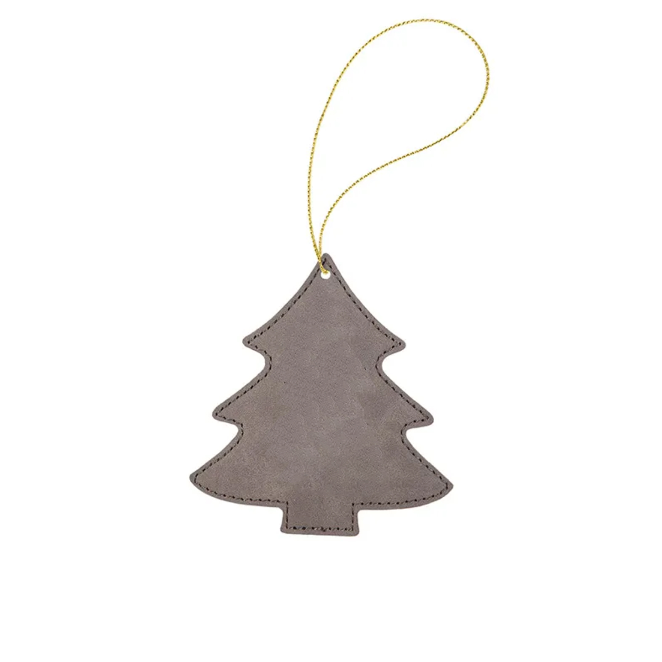 Leather Christmas Tree Shaped Hanging Ornament 2