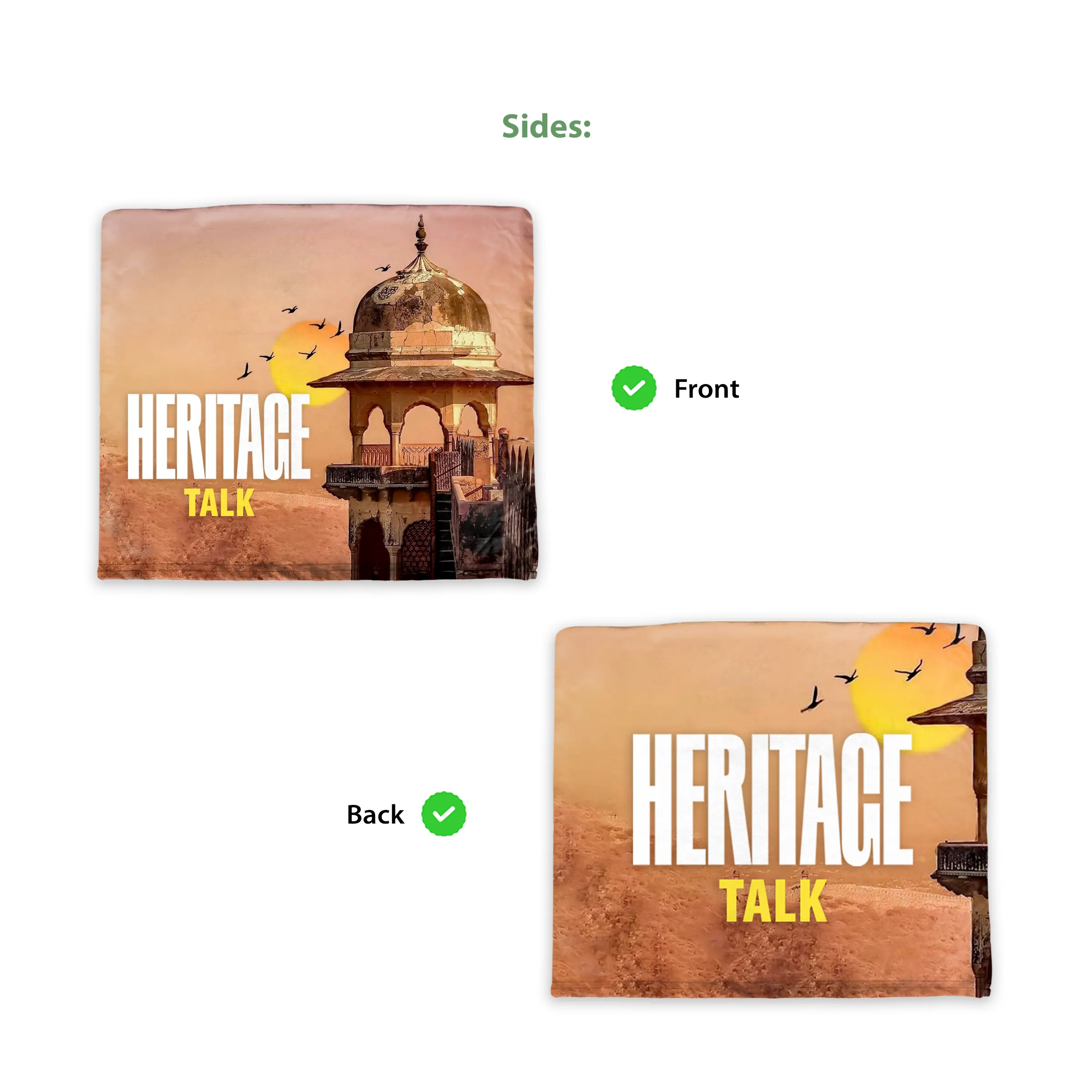 20" x 18" Custom Stadium Chair Back Cover - Double sided 7