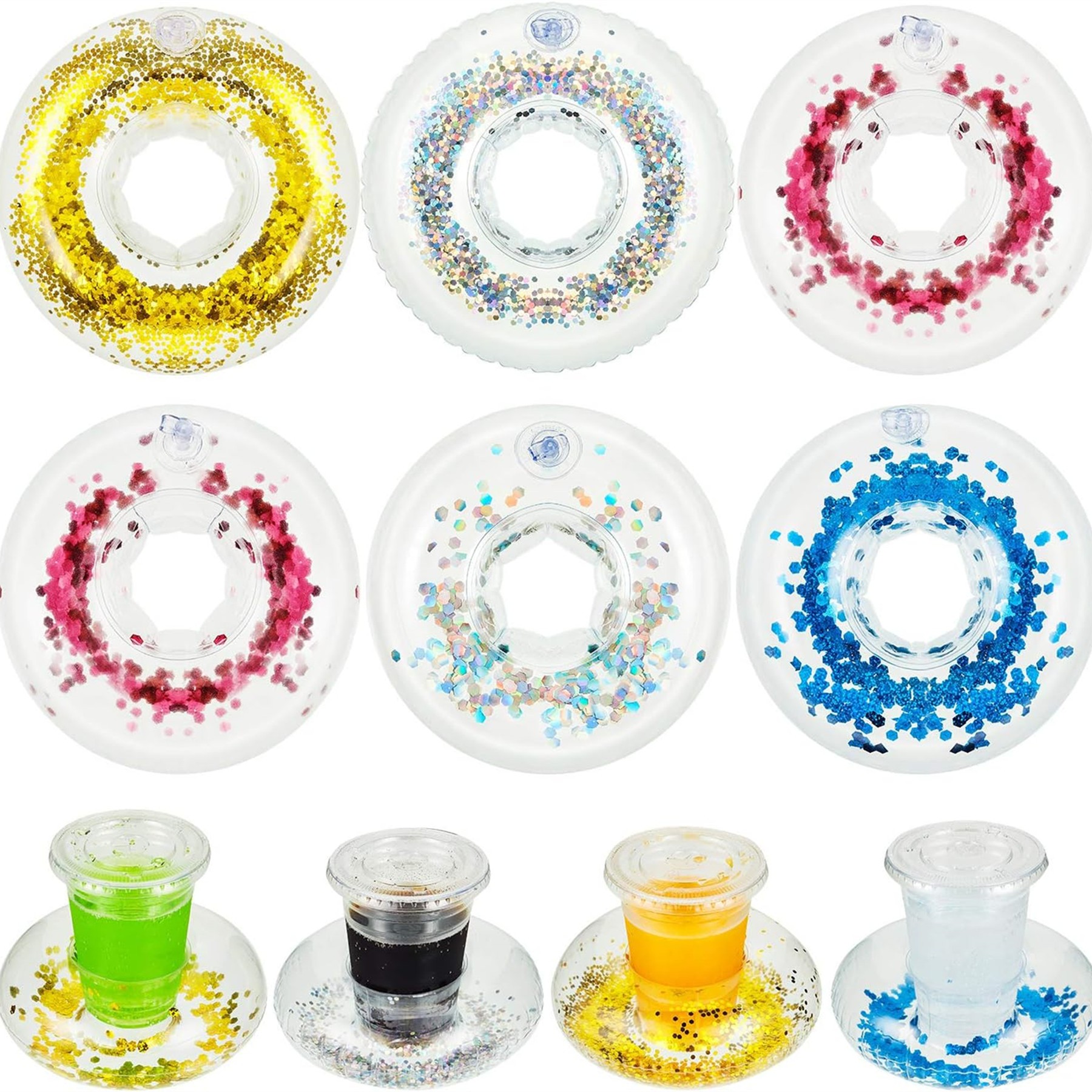 Glittery Inflatable Drink Holder 2
