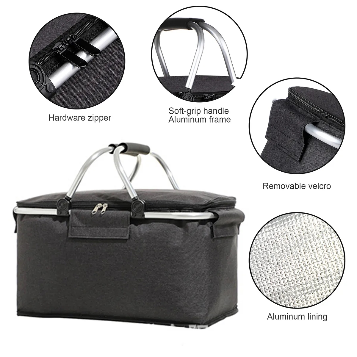 Insulated Cooler Picnic Basket 3