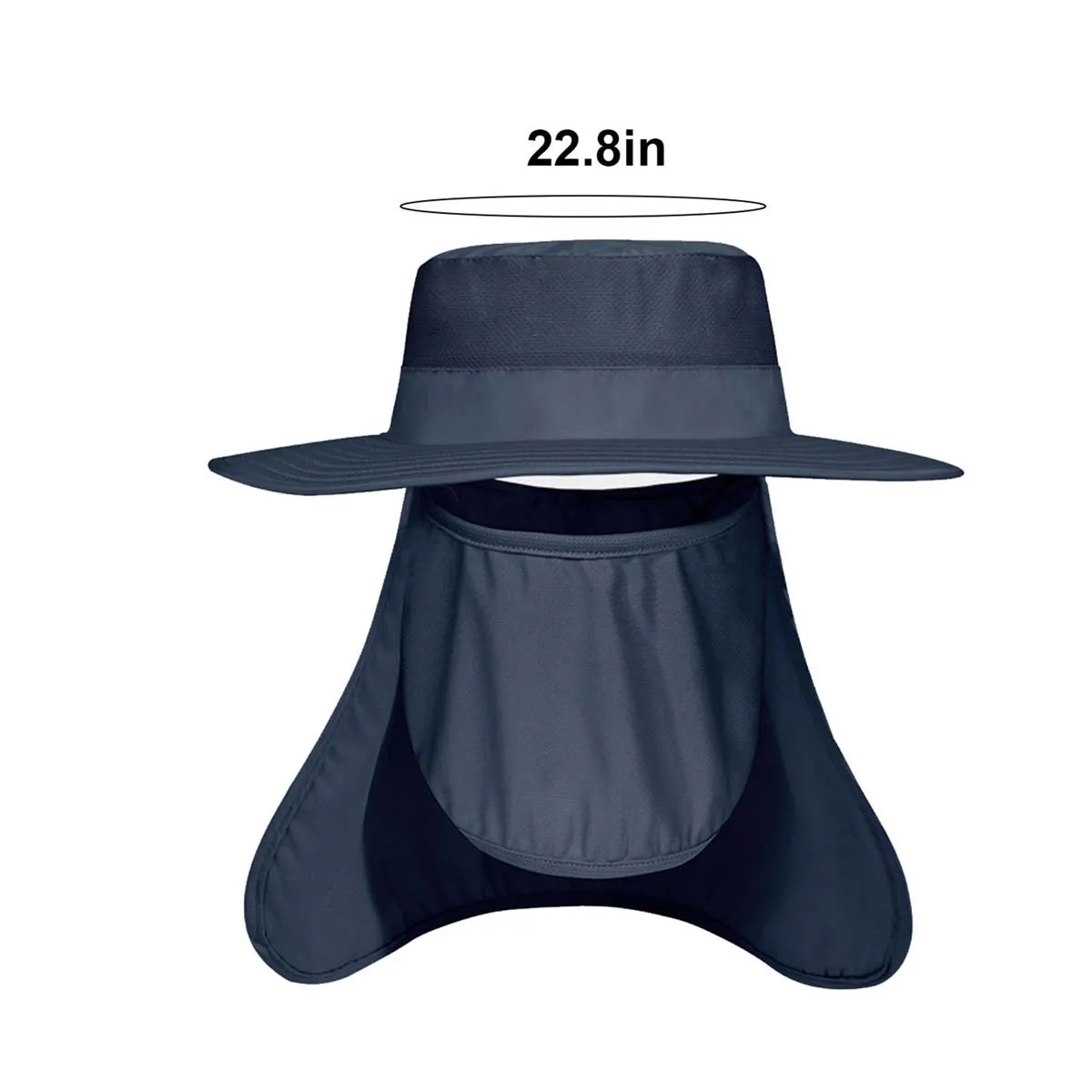 Protection Wide Brim Fishing Hat With Face And Neck Flap 3
