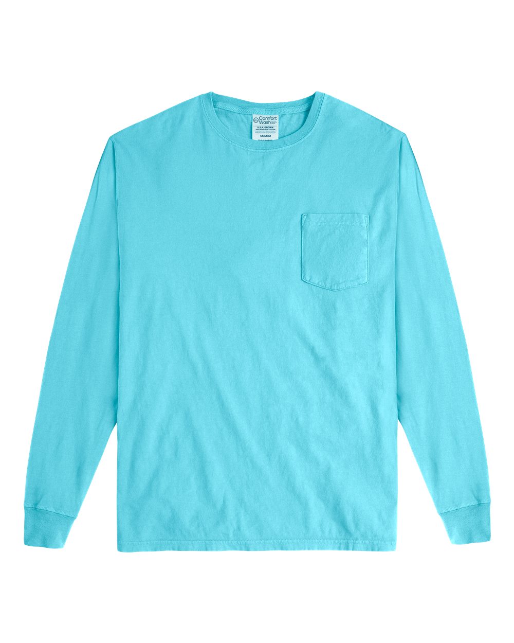 Unisex Garment-Dyed Long Sleeve T-Shirt With a Pocket - GDH250 32