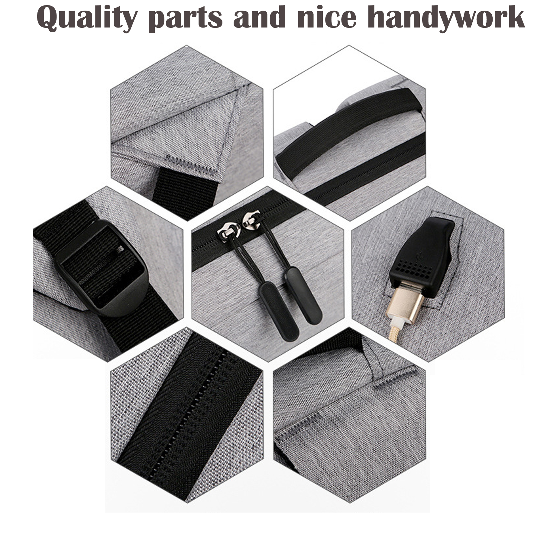 15.6" Waterproof Travel Laptop Backpack for Men 7