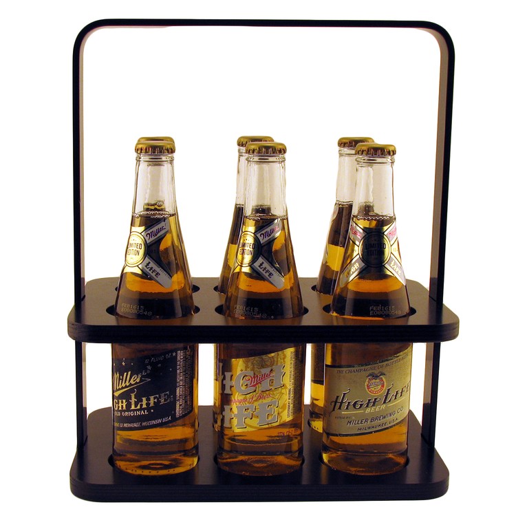 Wood 6 Pack Beverage Carrier 9