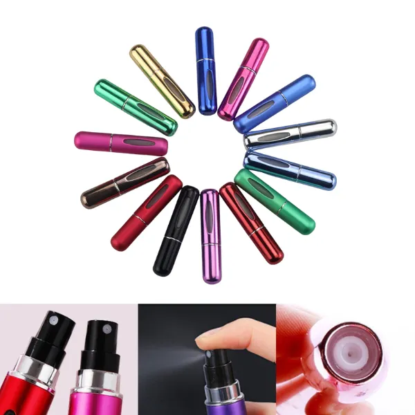 5ML Glossy Bottom-Press Liquid Refill Spray Bottle 1