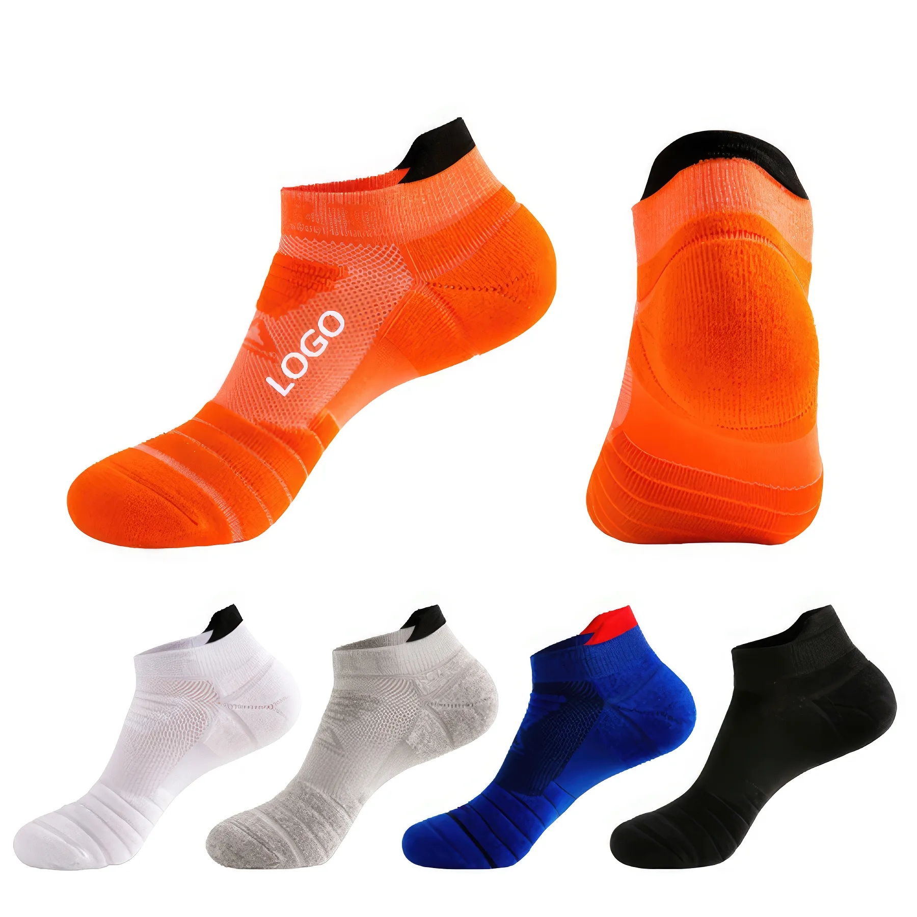 Athletic Running Low Cut Sports Tab Socks 2