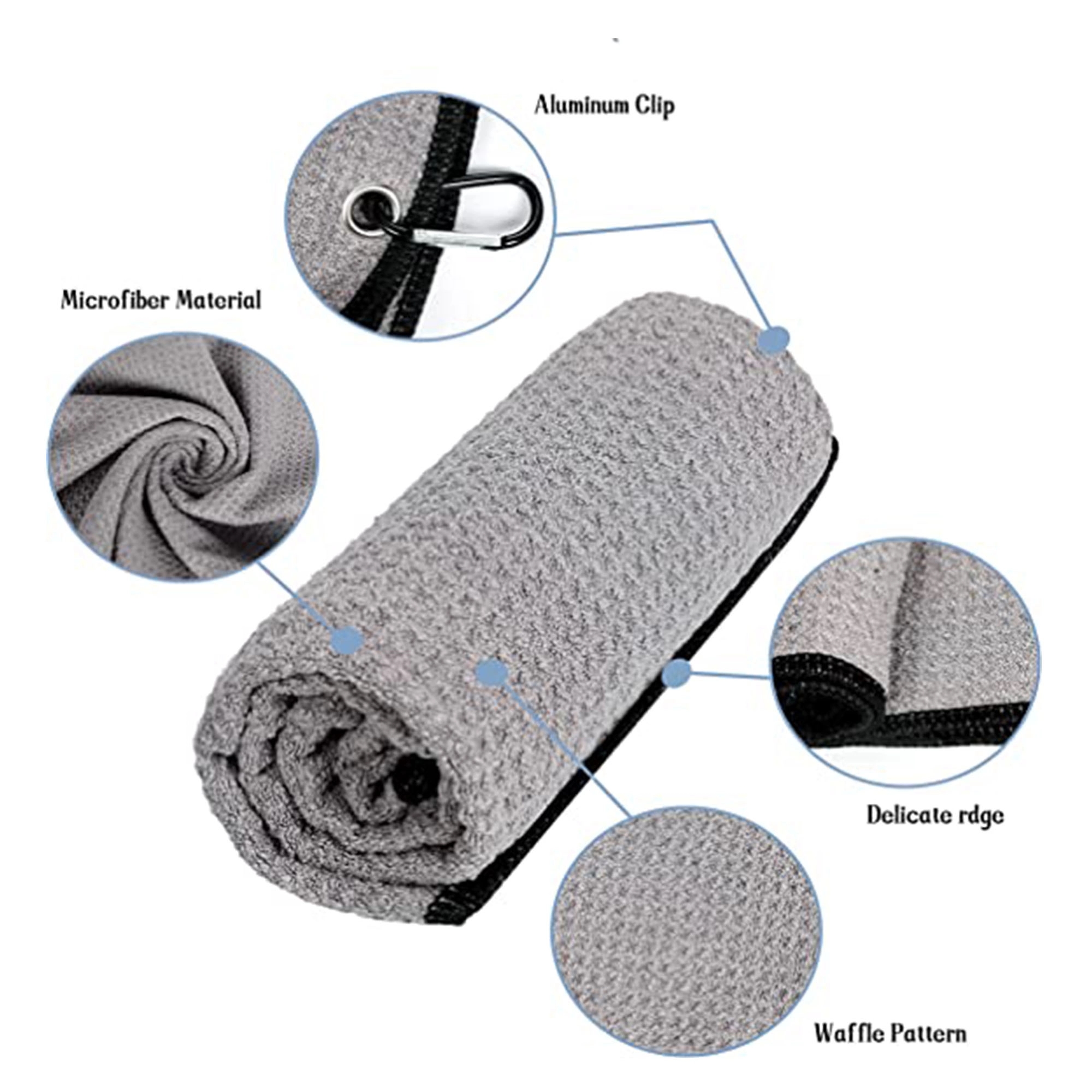 Golf Towel With Carabiner 4