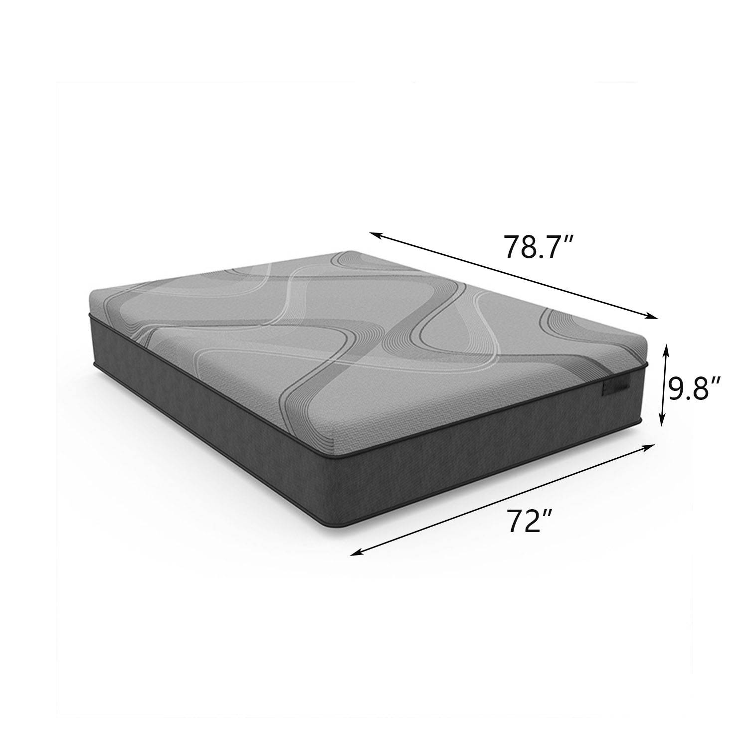9.8" Memory Foam and Spring Hybrid Mattress 2
