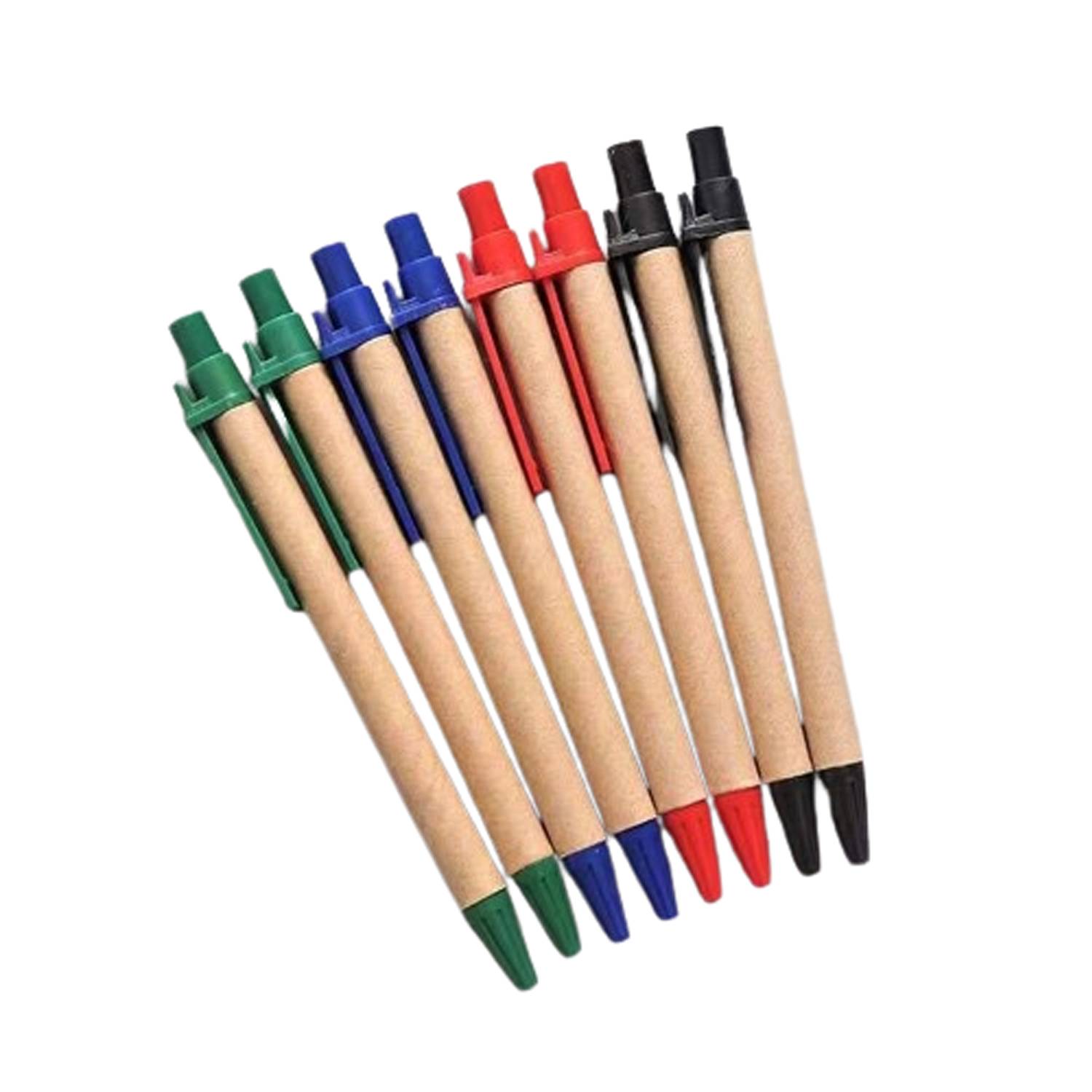 Retractable Kraft Paper Ballpoint Pen 3