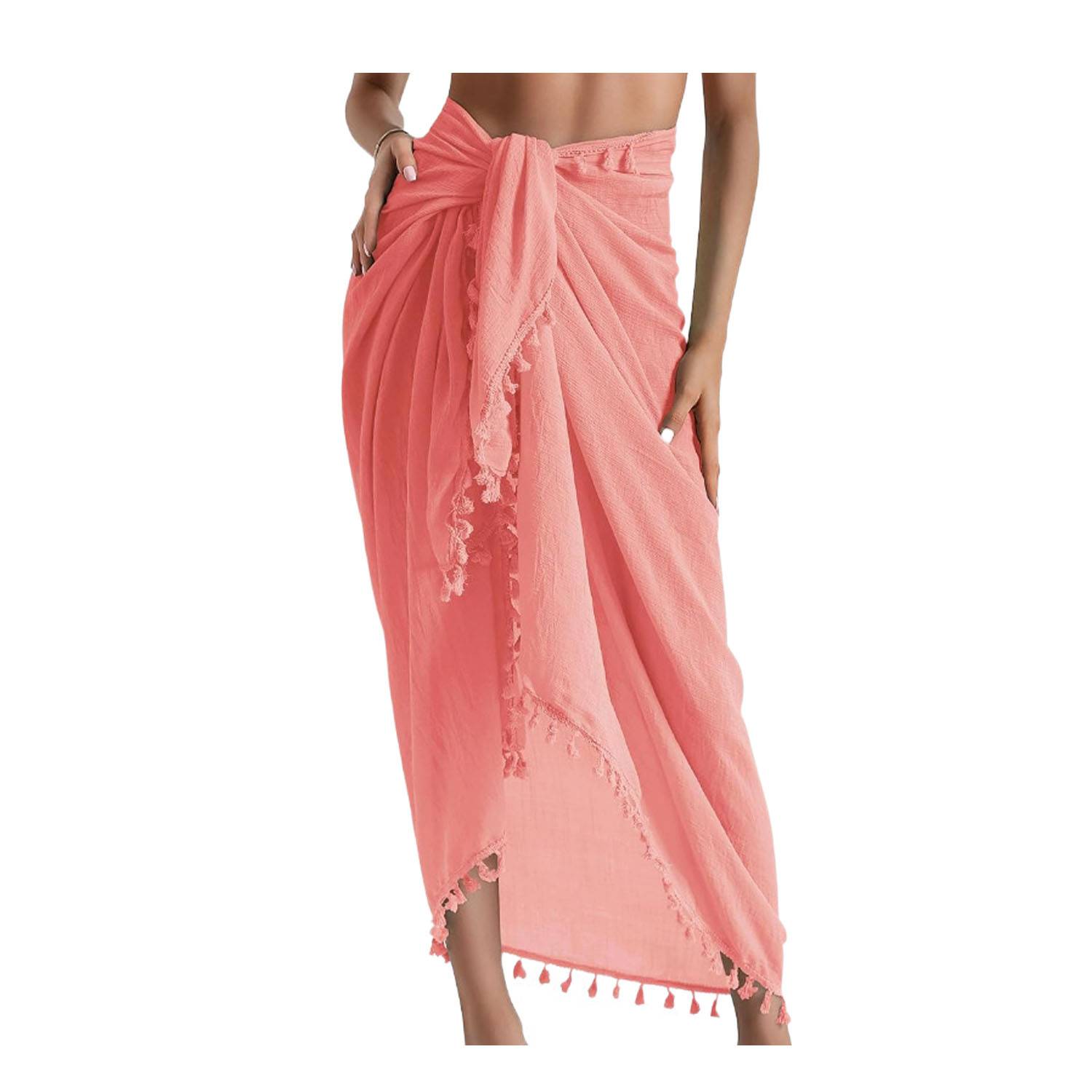 Women's Swimwear Beach Sarong Cover Up w/ Tassel 7