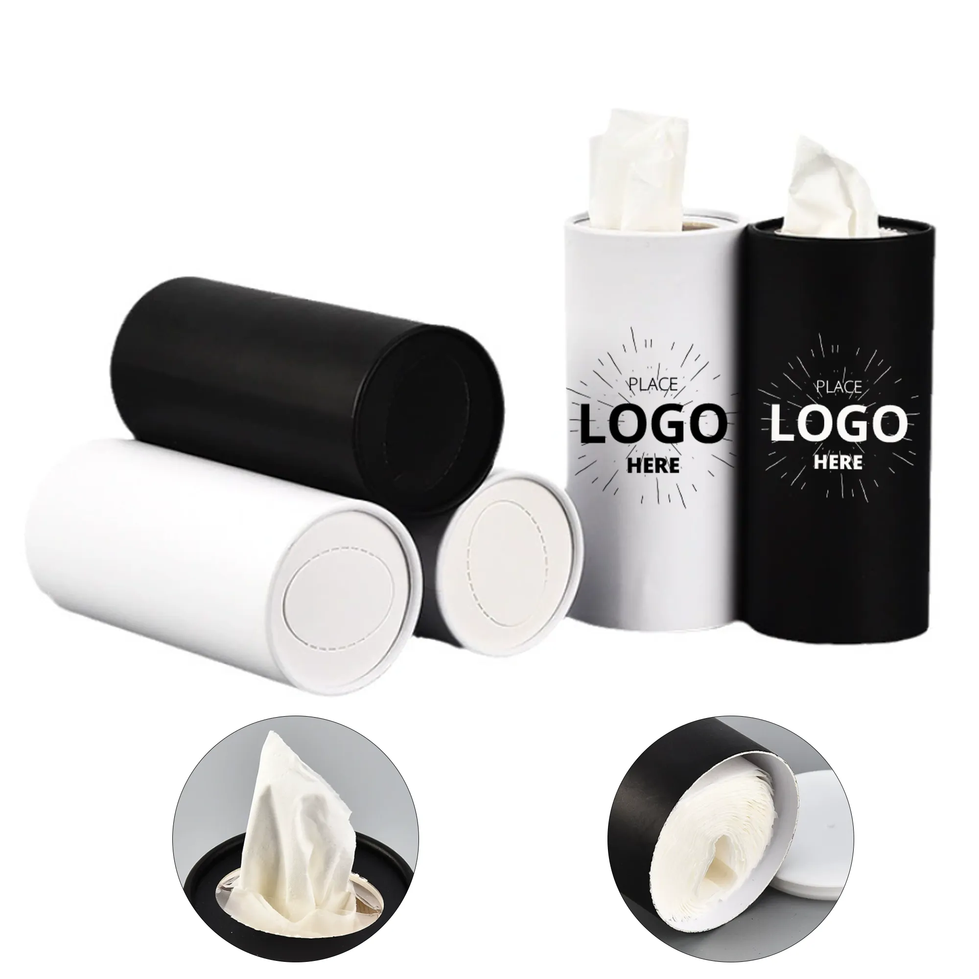 Car Cup Holder Facial Tissue Cylinder 3