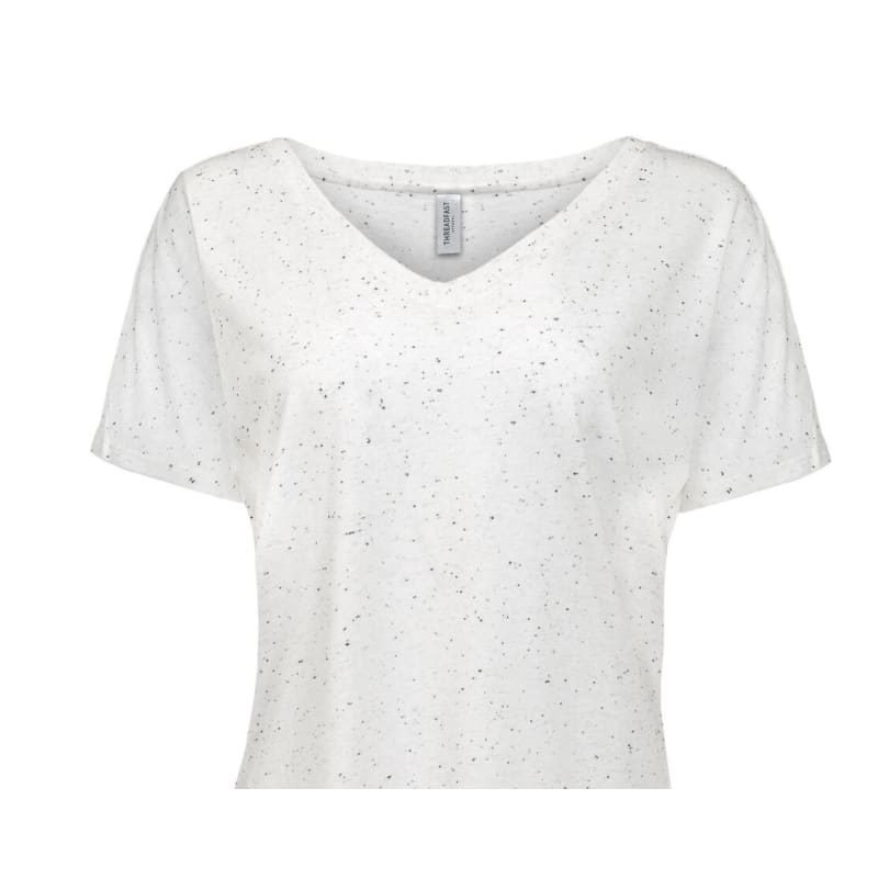 Threadfast Apparel Ladies' Triblend Fleck Short-Sleeve V-Neck T-Shirt 3