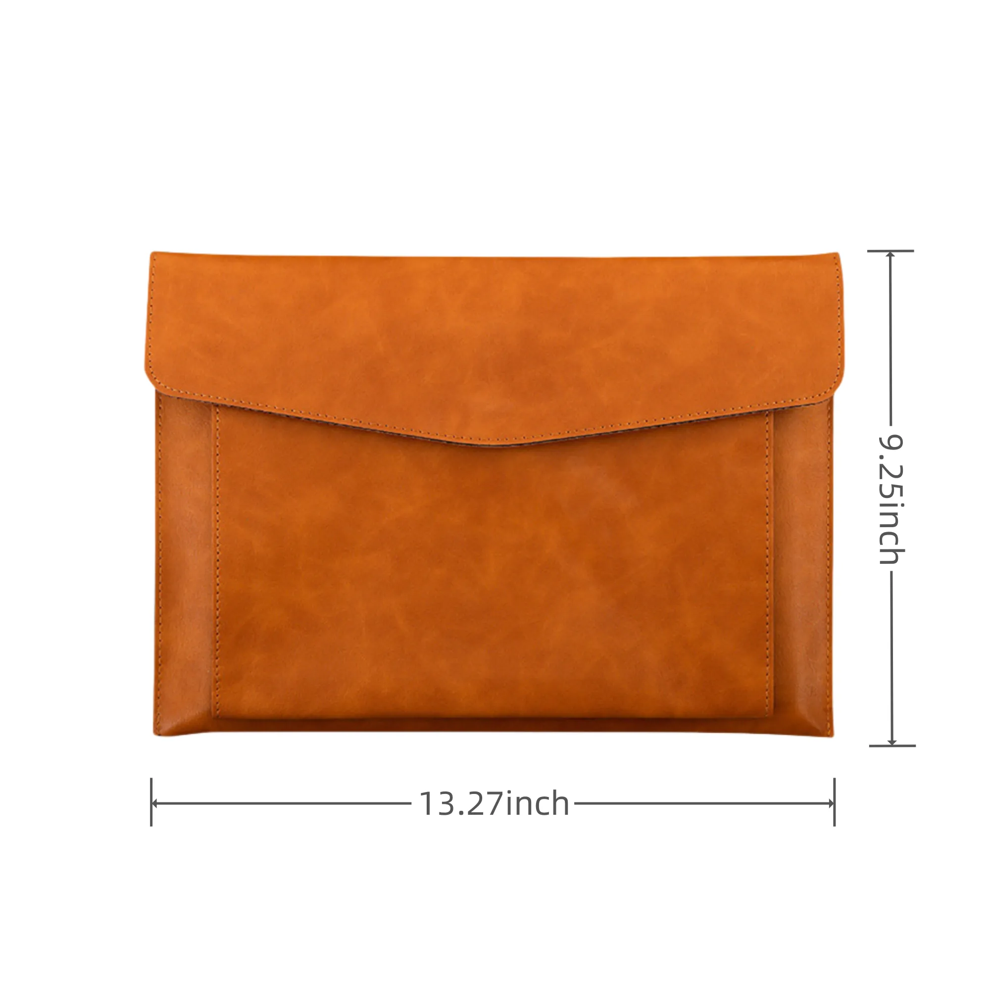 A4 Double Layer Leather Business Document Bag 6