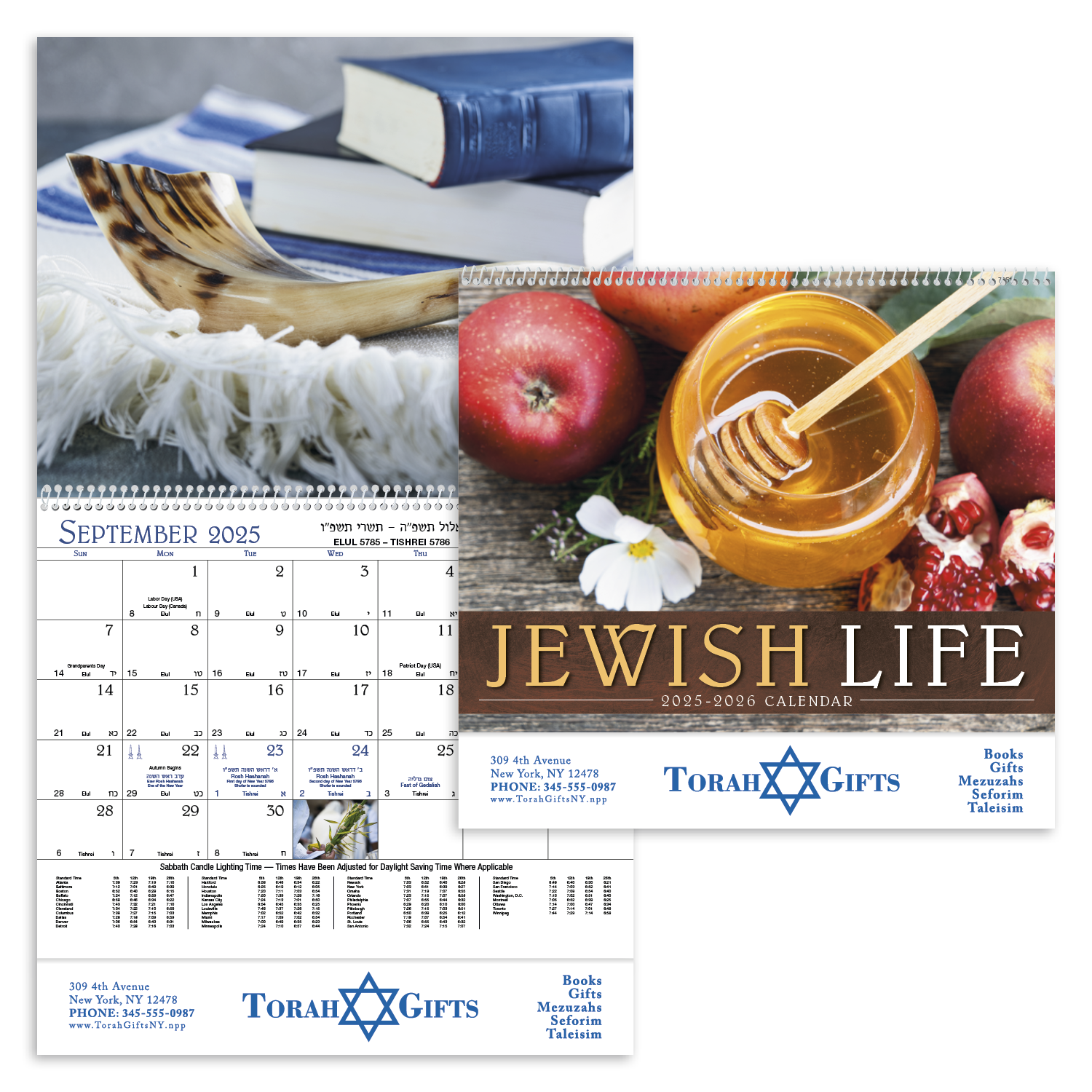 Good Value™ Jewish Life - Spiral Calendar 10
