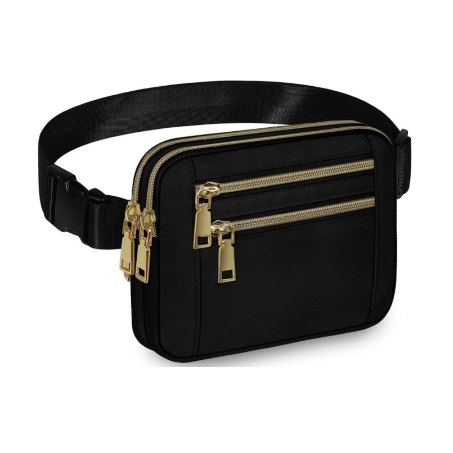 High-Capacity Polyester 4 Pockets Crossbody Fanny Pack 3
