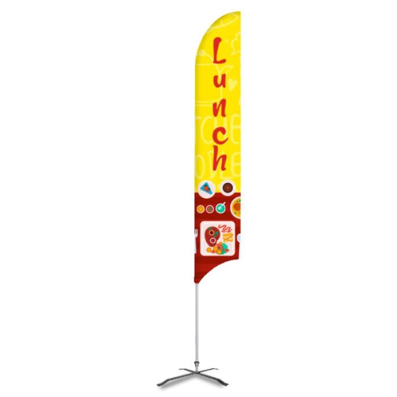 Lunch Pre Printed 15' G7 Feather Flag - Yellow 6