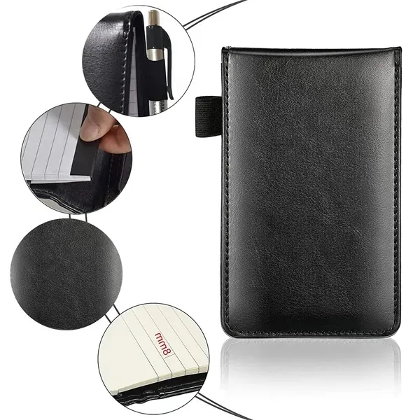 Pocket Notepad Holder with Mini Size and Metal Pen 7