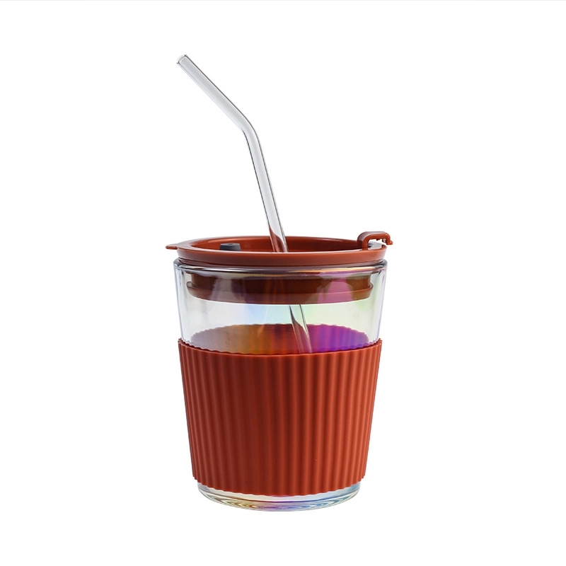Glass Tumblers with Lids and Straws 7