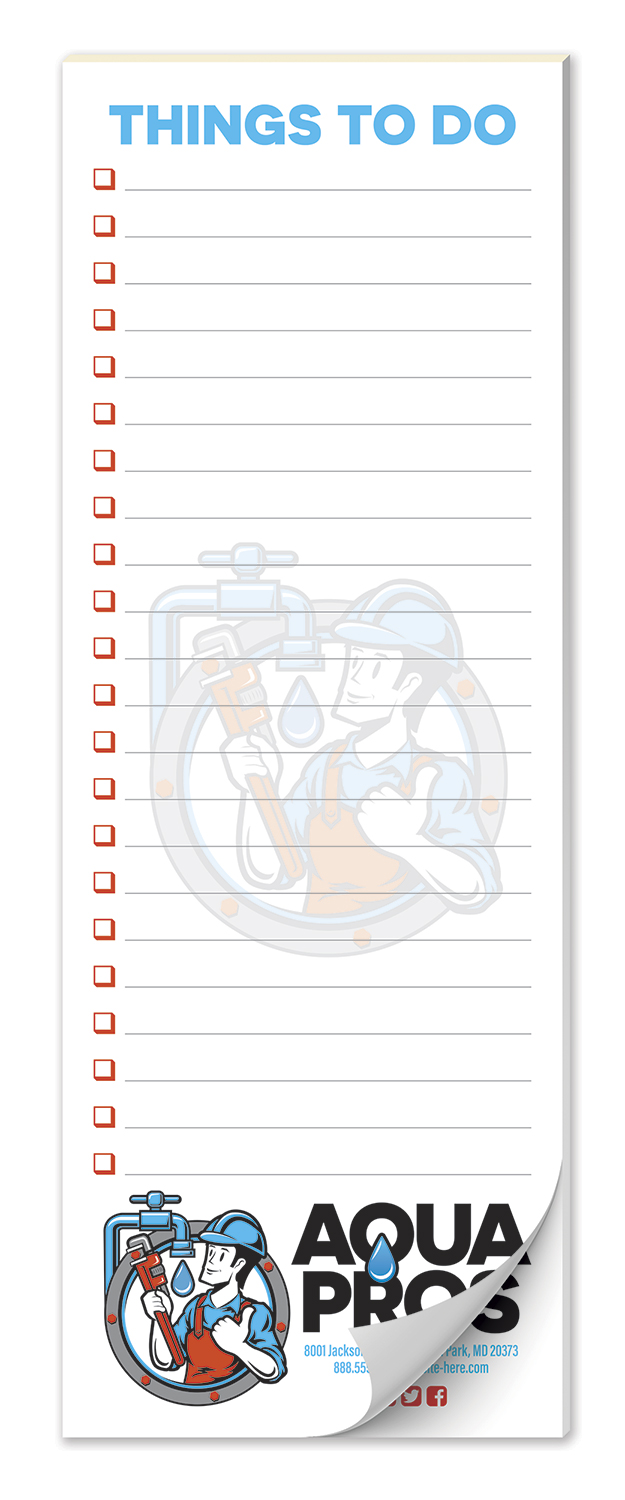 Scratch Pad / Notepad - 25 Sheets - 4x11 1