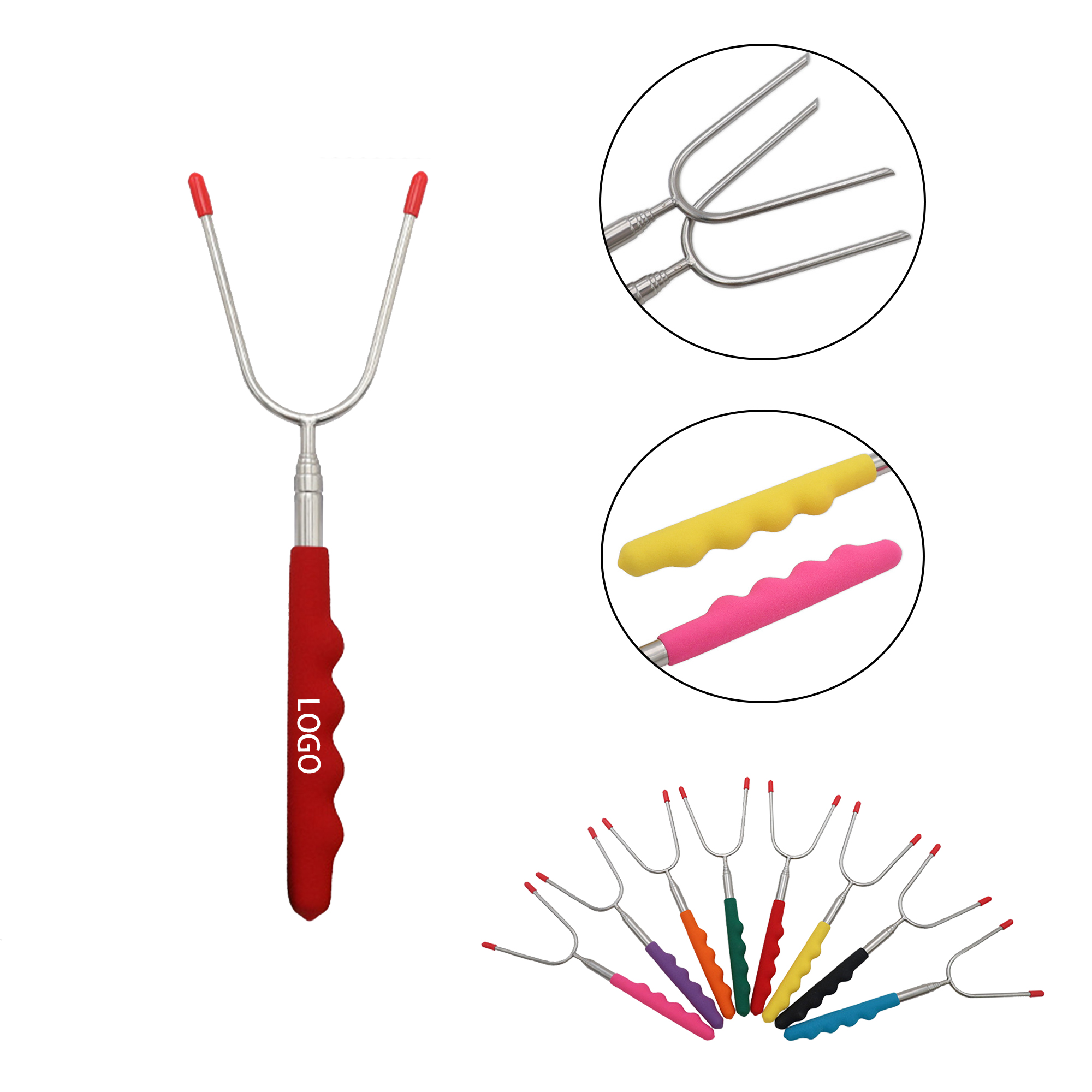 MOQ:20pcs Extendable Marshmallow Stick 2