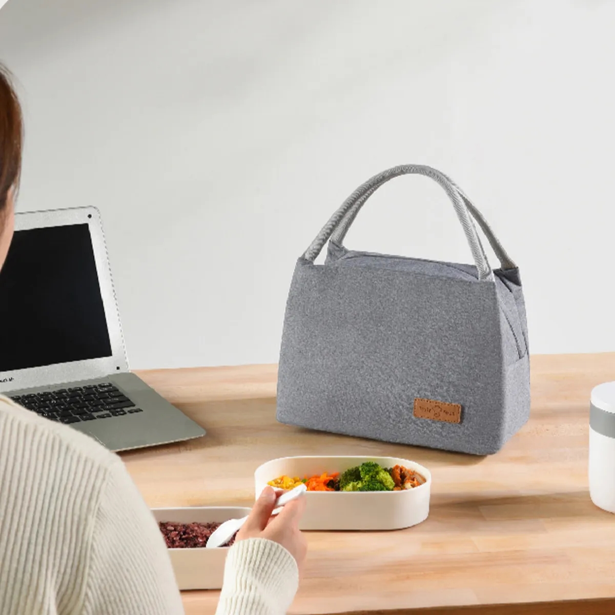 8L Leakproof Insulated Refrigerated Lunch Box Tote Bag 3