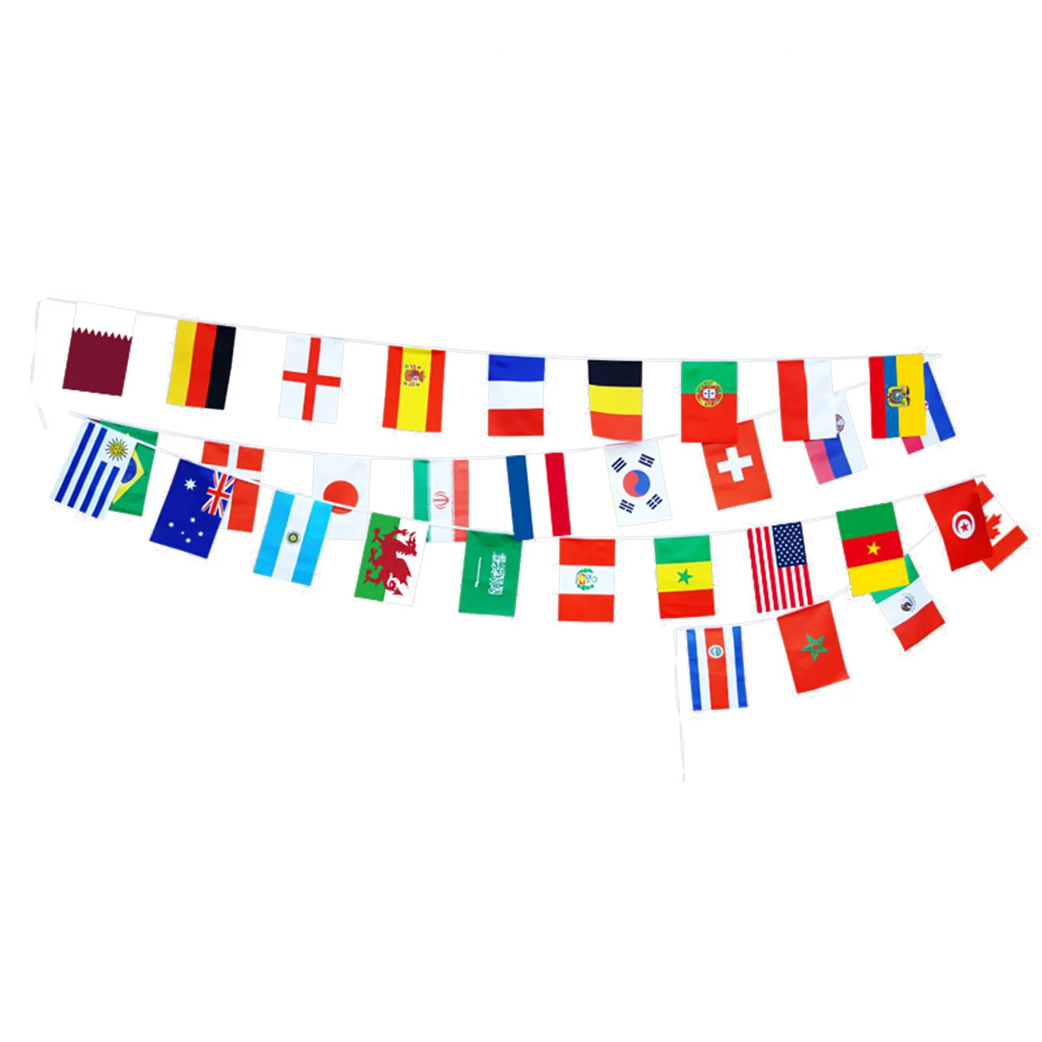 23ft Banner String with 25 Small Flags 5