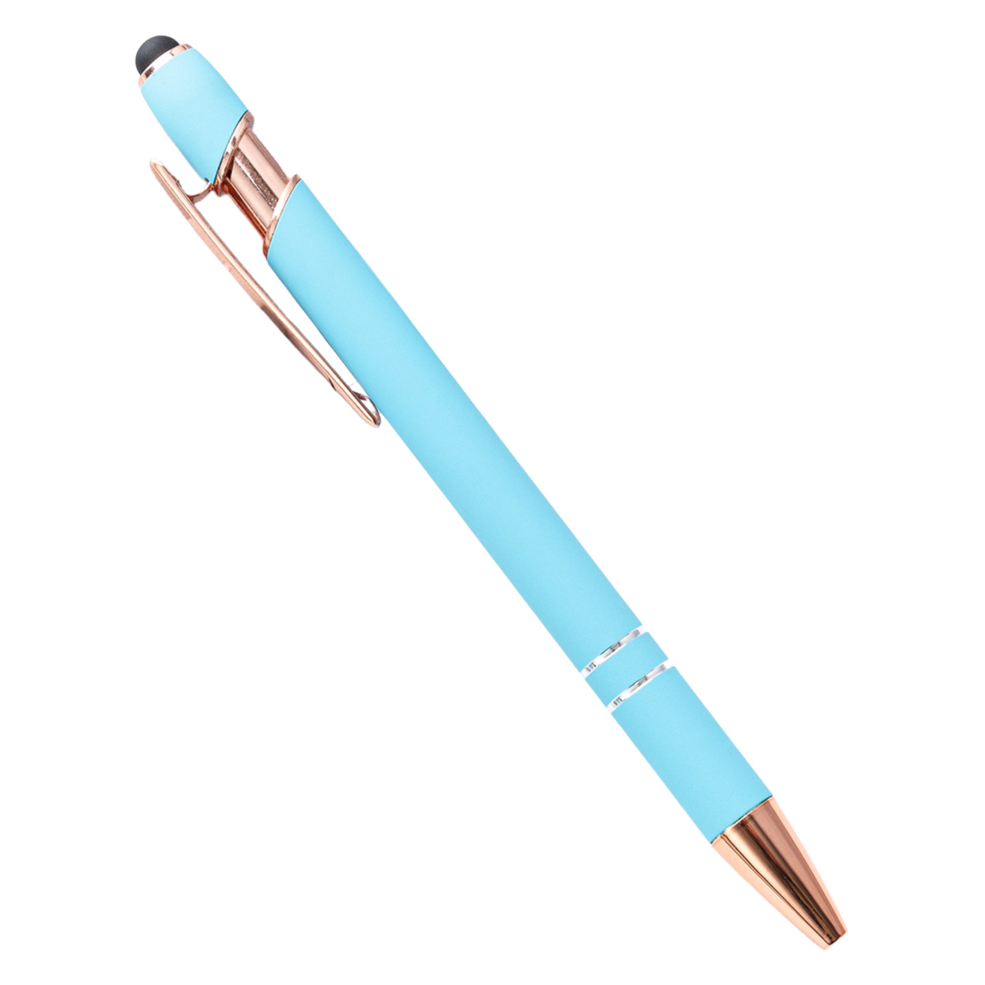 Plastic Metal Dual Function Stylus Ballpoint Pen 5.63" 7