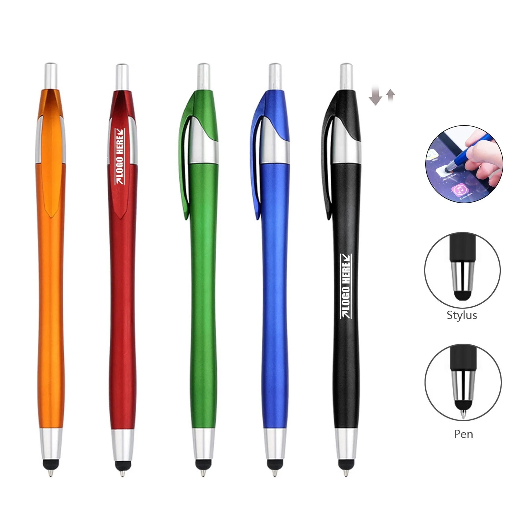 2-in-1 Stylus Click Ballpoint Pen 3