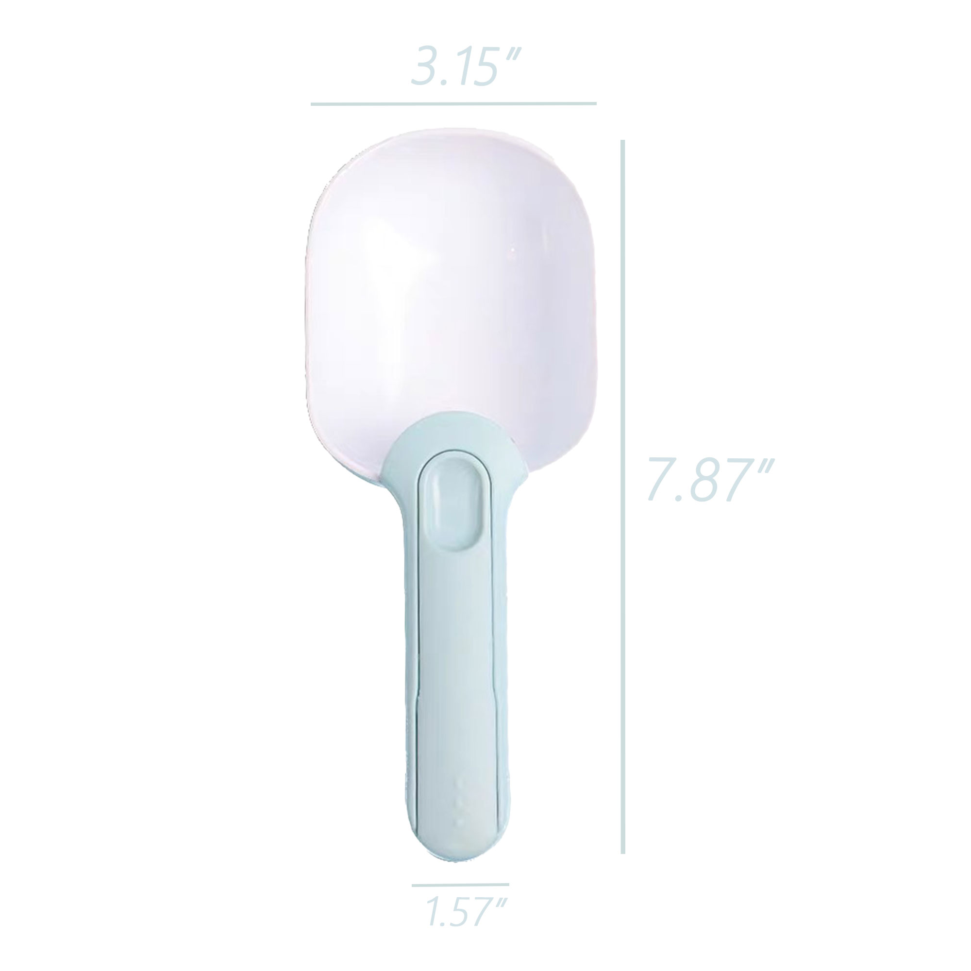 Plastic Pet Food Scoop with Clip 3