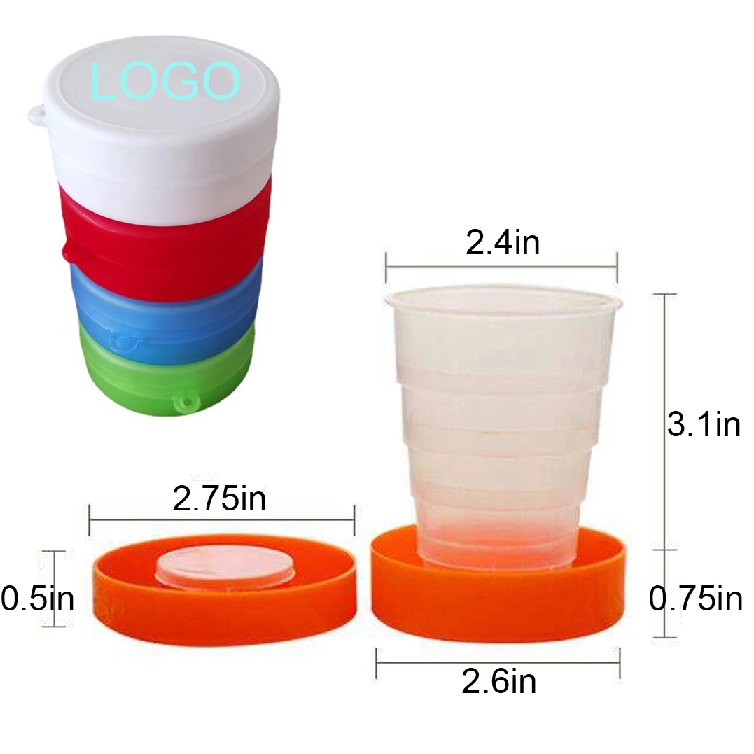 Plastic Telescopic Collapsible Folding Cup 1