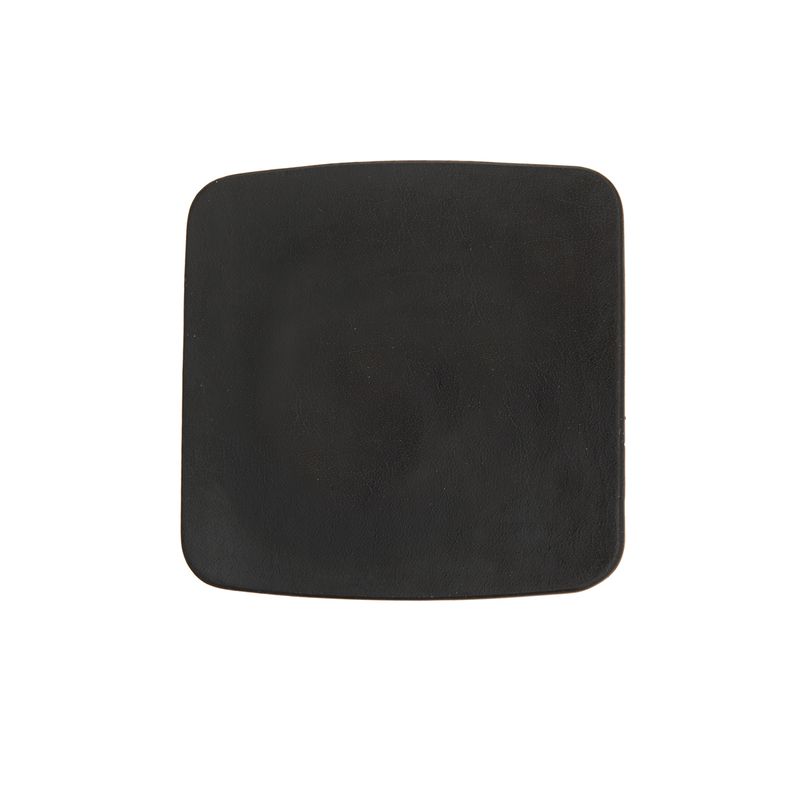 Atlantis Bonded Leather Square Coaster (Black) 3
