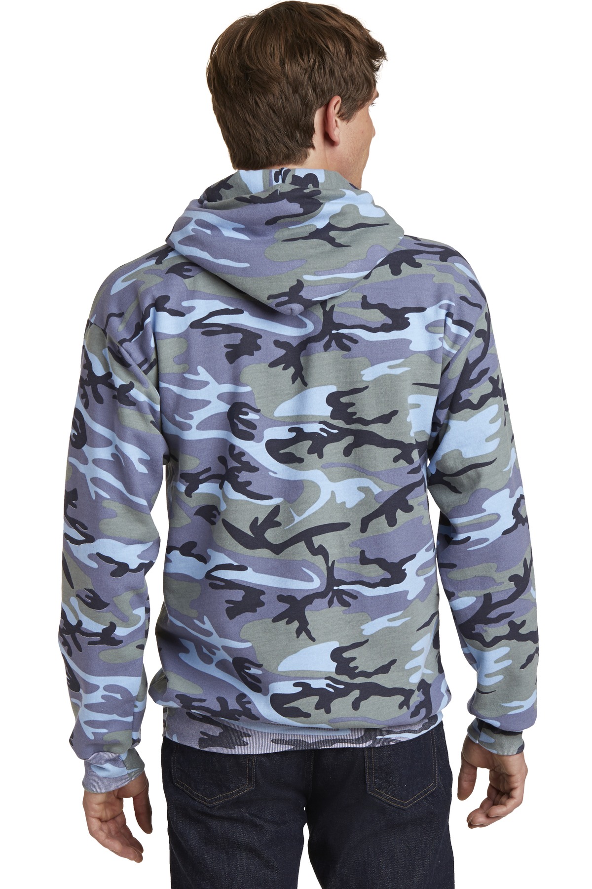 Port & Co Core Fleece Camo Pullover Hooded Sweatshirt. PC78HC 35