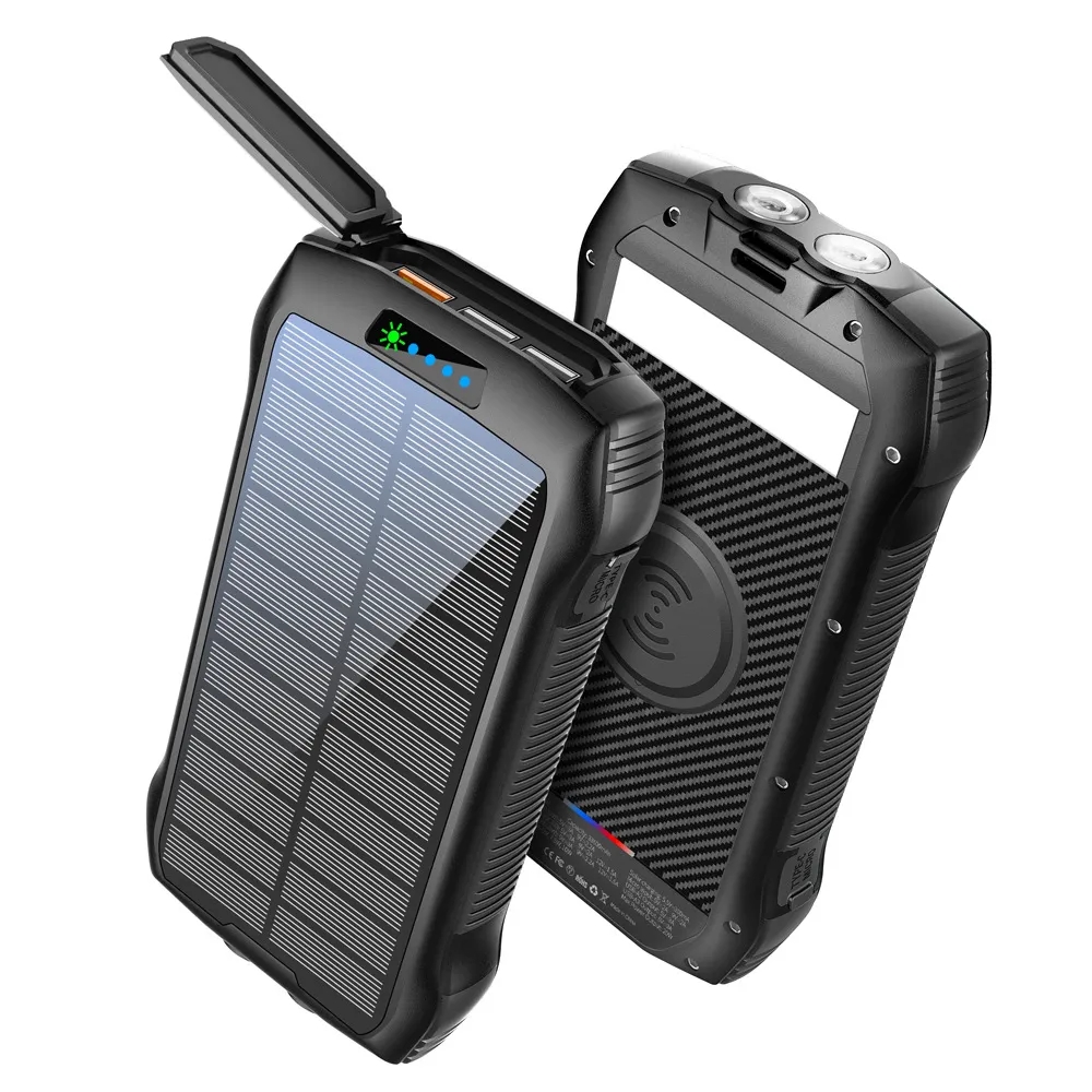 Solar Power Bank With Wireless Charging 7