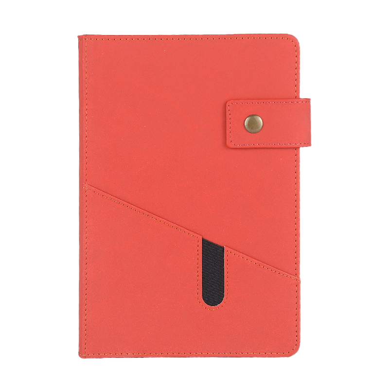 A5 PU Leather Journal Notebook with a Pocket 10
