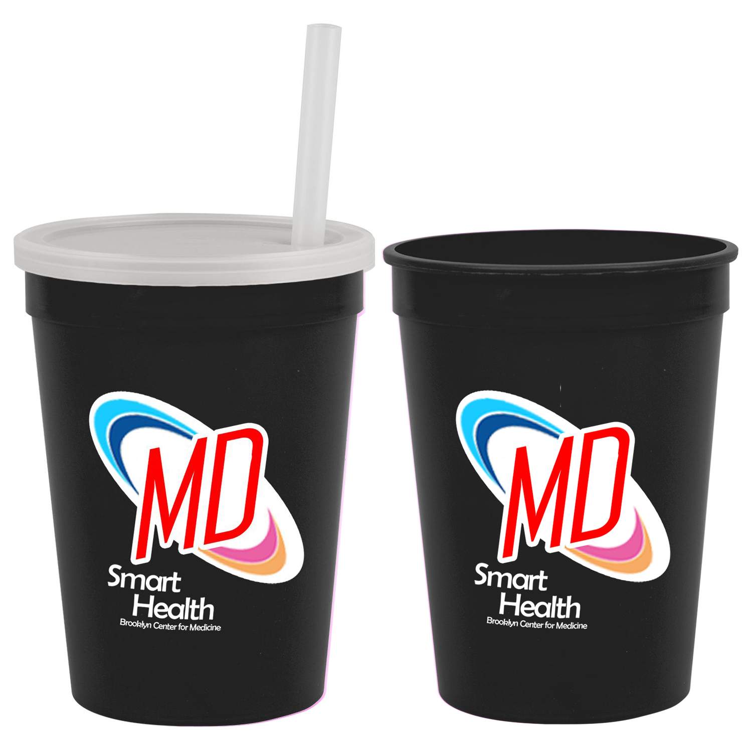 Sipper with Lid and Straw, 12 oz. 2
