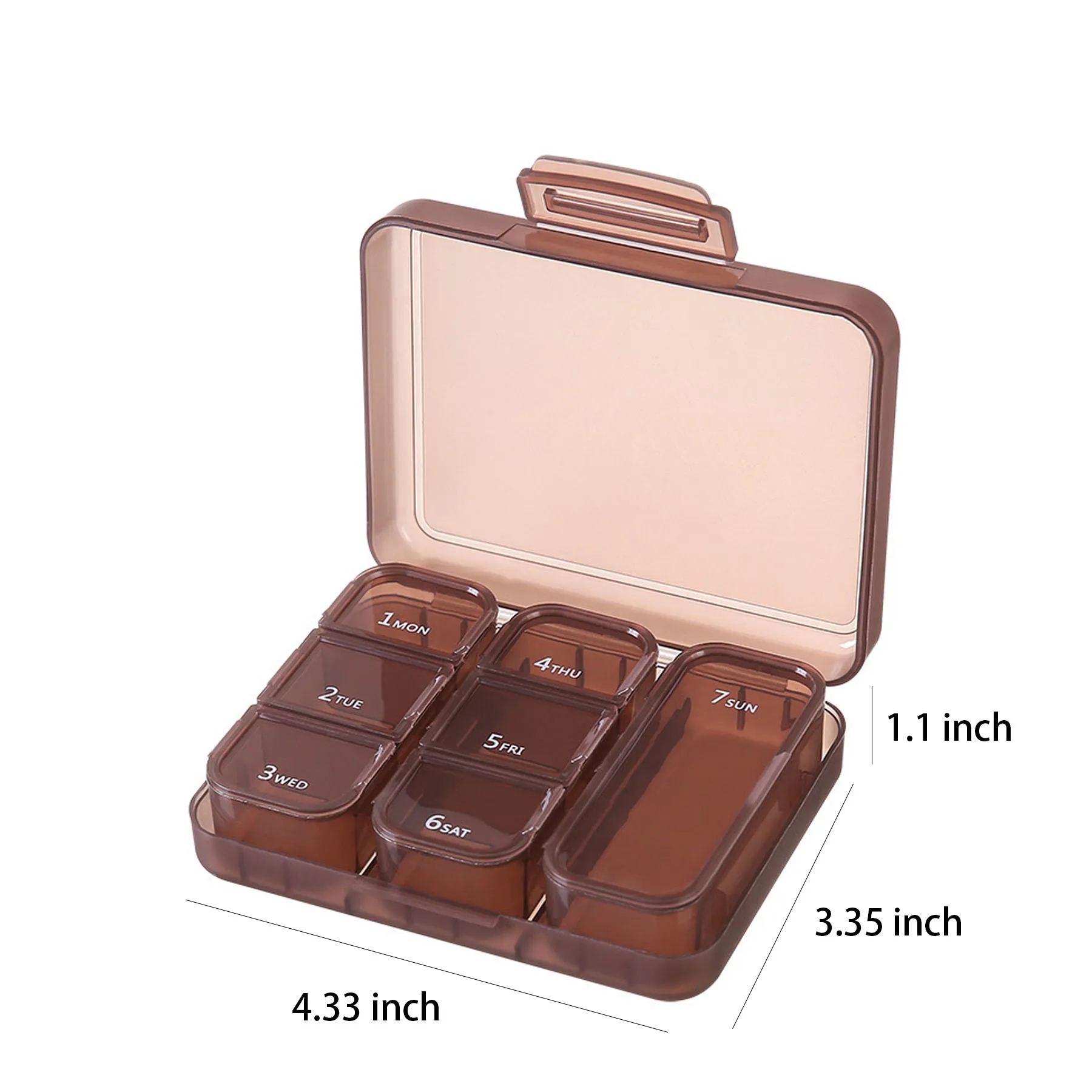 Portable Multi Grid Pill Box 4