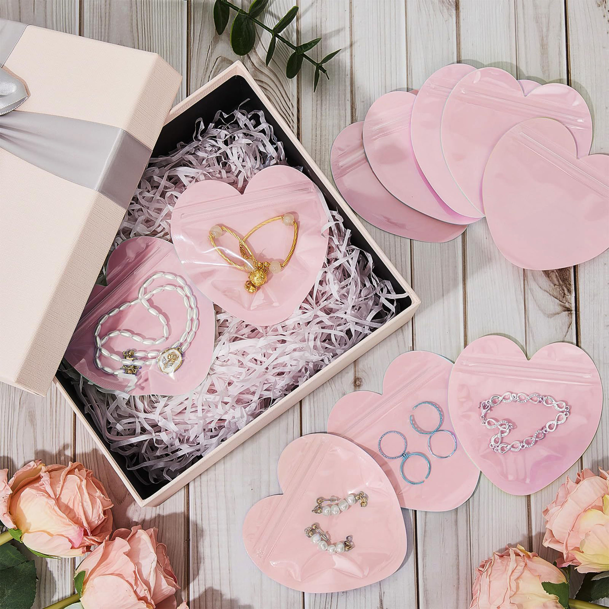 PVC Heart-Shaped Resealable Bags 3