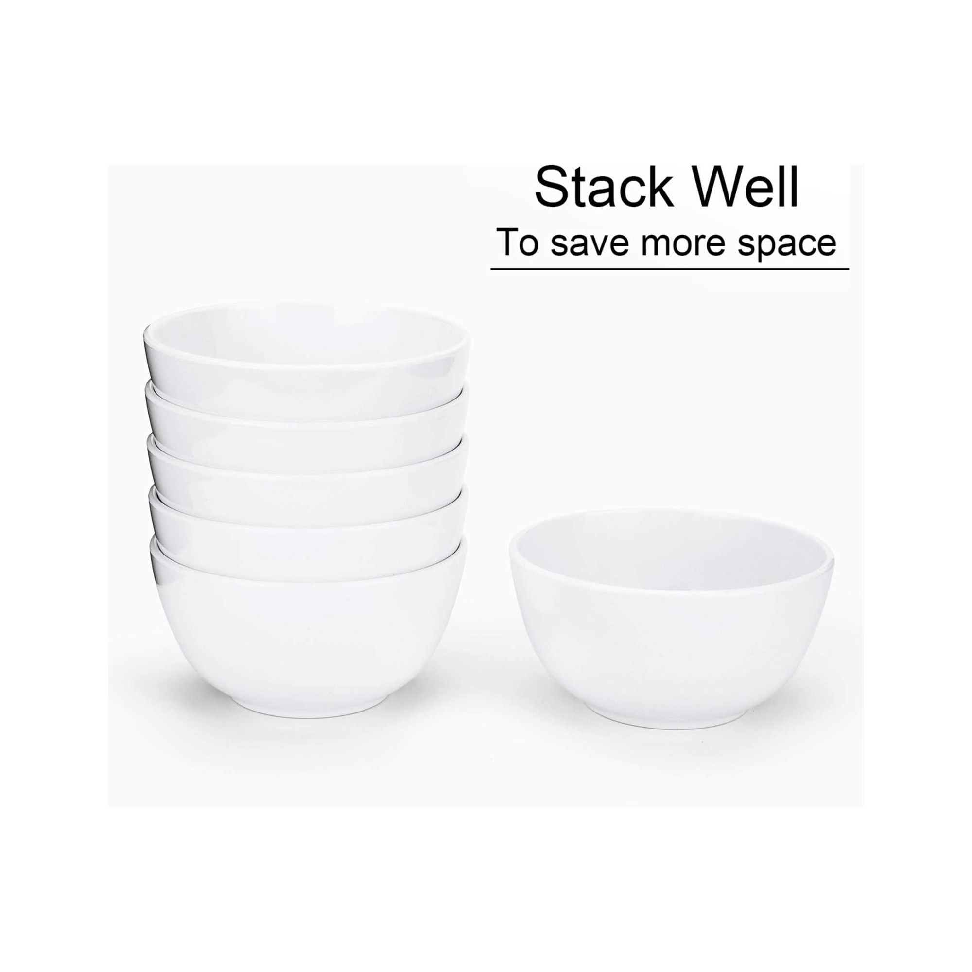 White Dinnerware Soup Bowl 6 Inches 1
