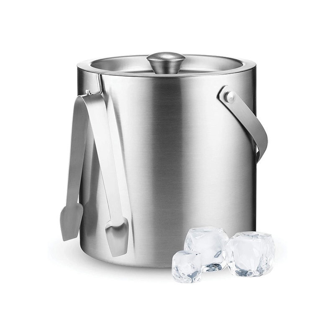 Stainless Steel Insulated Ice Bucket With Lid 4
