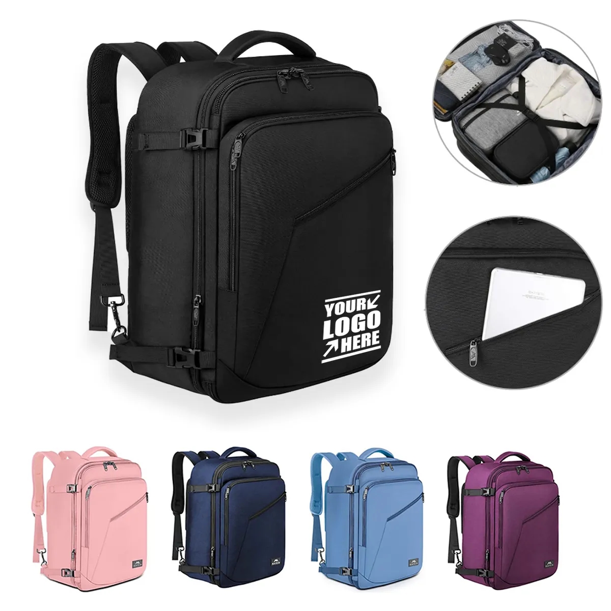 Extra Large Travel Backpack Expandable Airplane Approved Bag 7