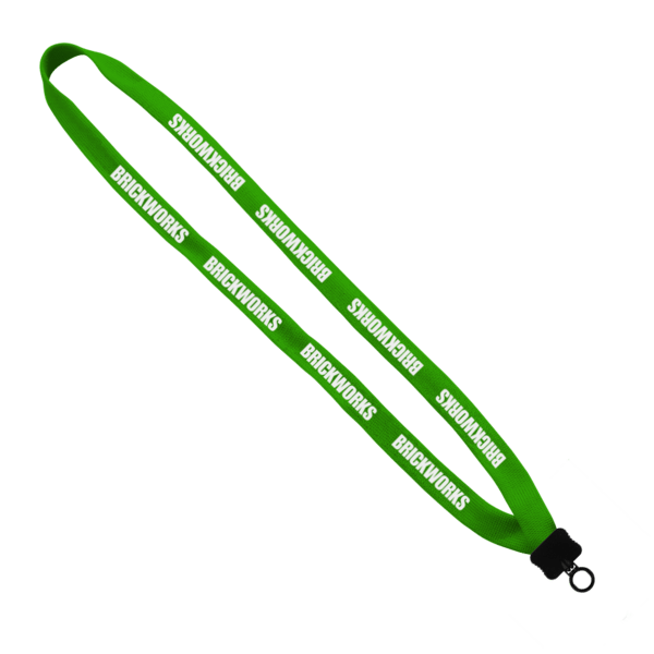 5/8" Polyester Lanyard with Plastic Clamshell & O-Ring 28