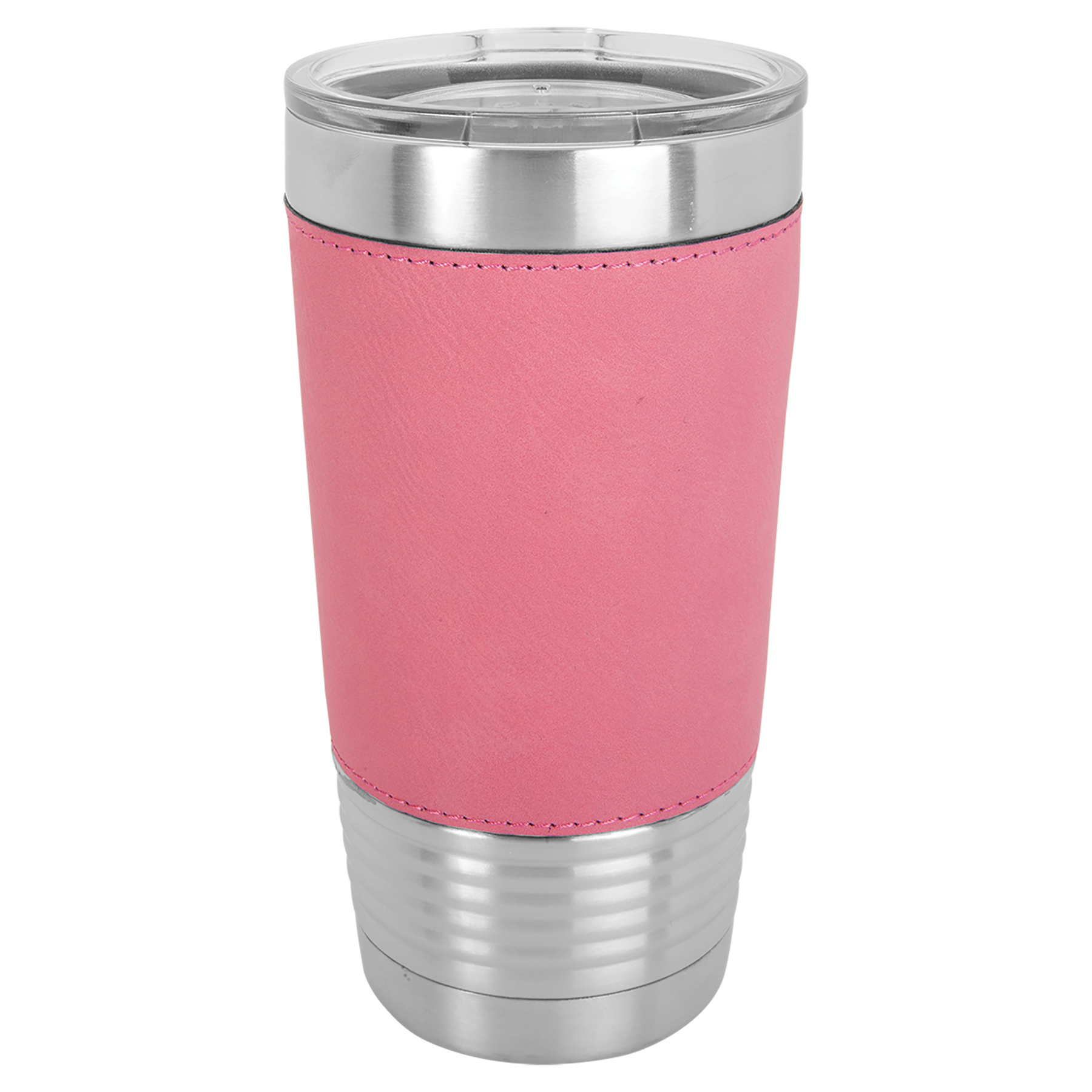 20 oz Laserable Leatherette Polar Camel Tumbler w/ Clear Lid 12