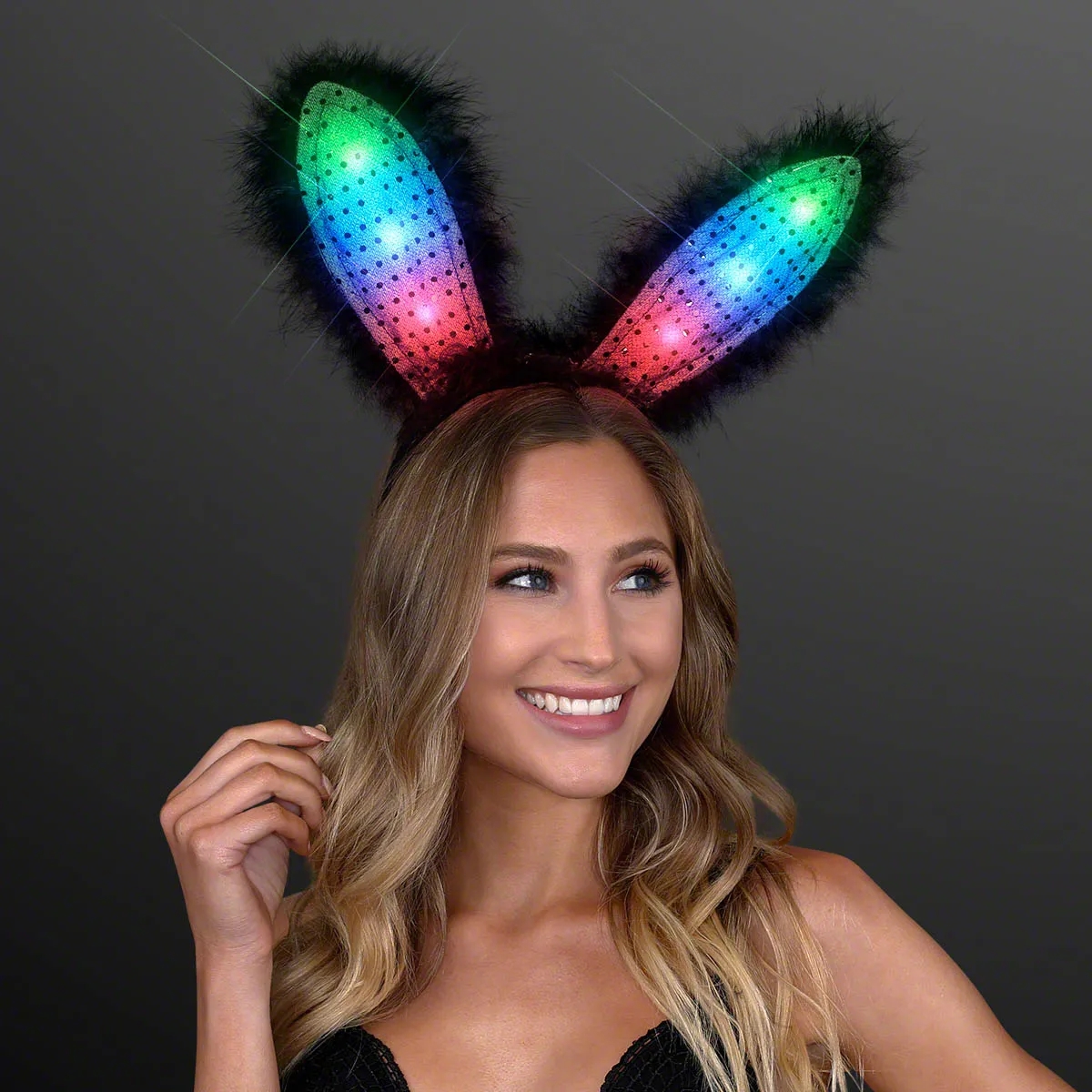 Light up bunny ears headband 3