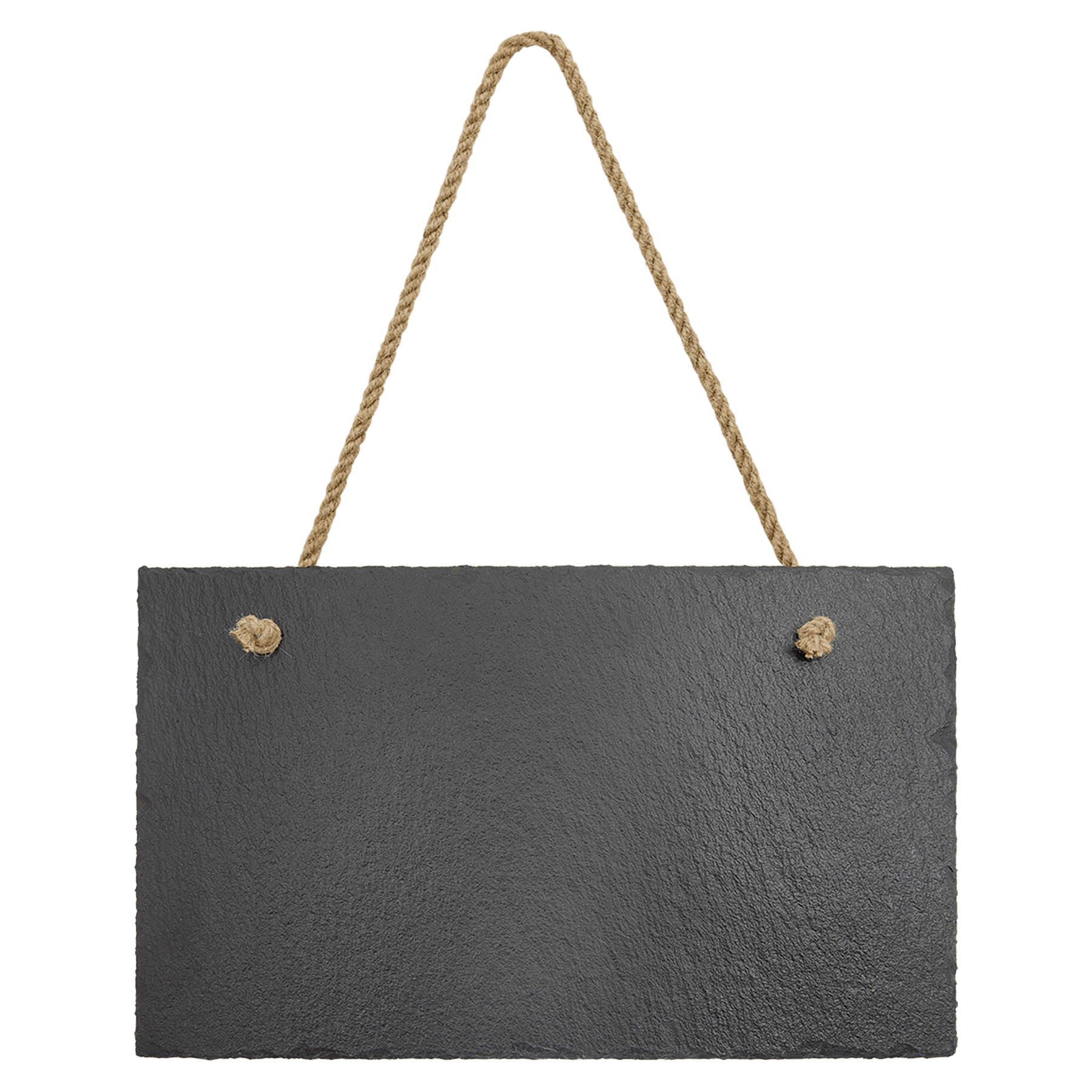 11 3/4" x 7" Rectangle Slate Decor with Hanger String 1
