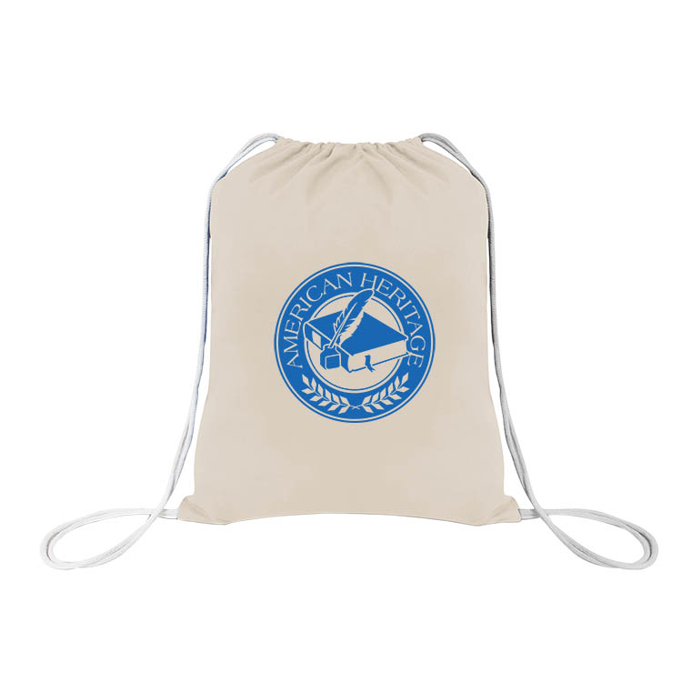 6 oz. Cotton Economical Sports Natural Drawstring Backpack_R949ENBDB 1