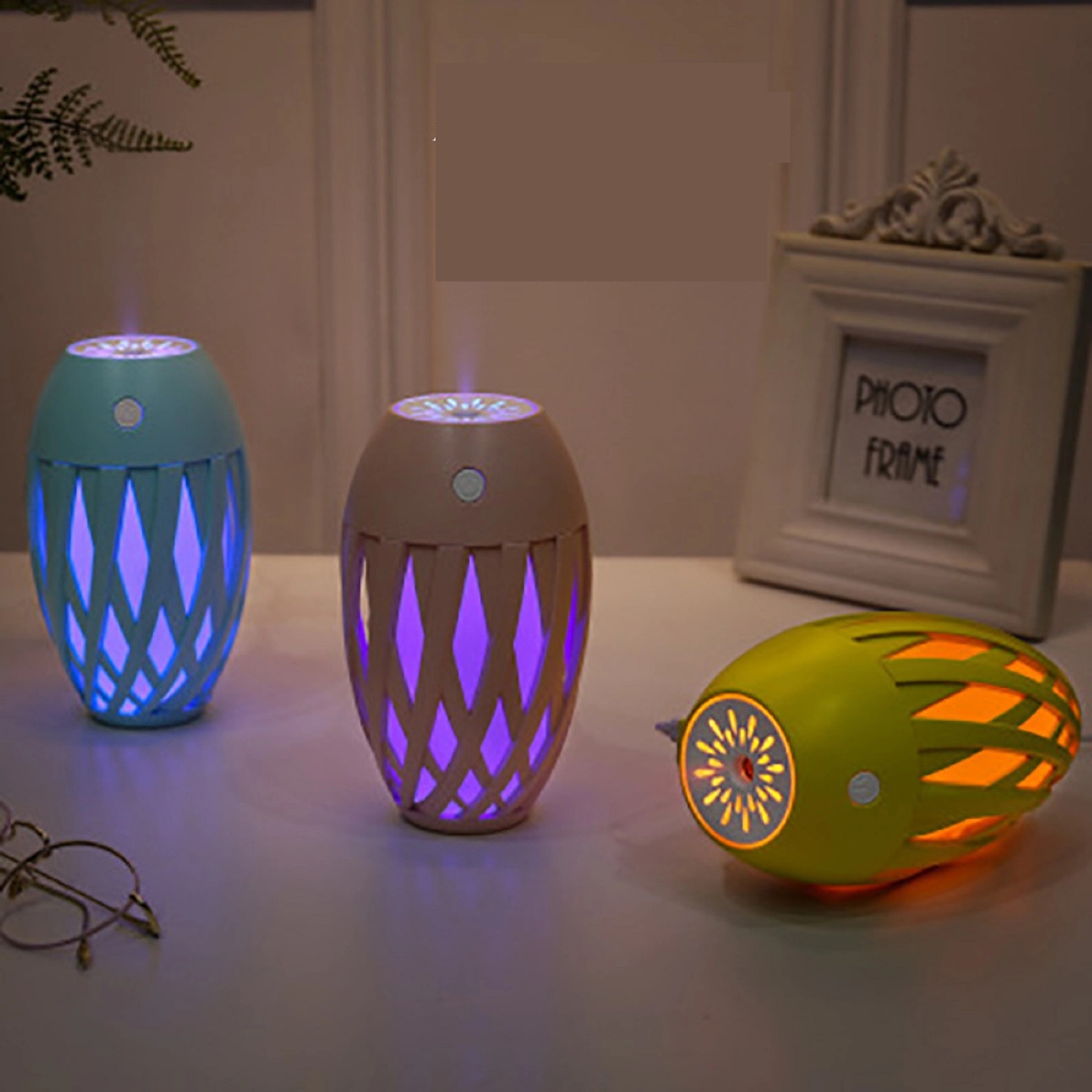 Olive Shape Humidifier with LED Colorful Light 3