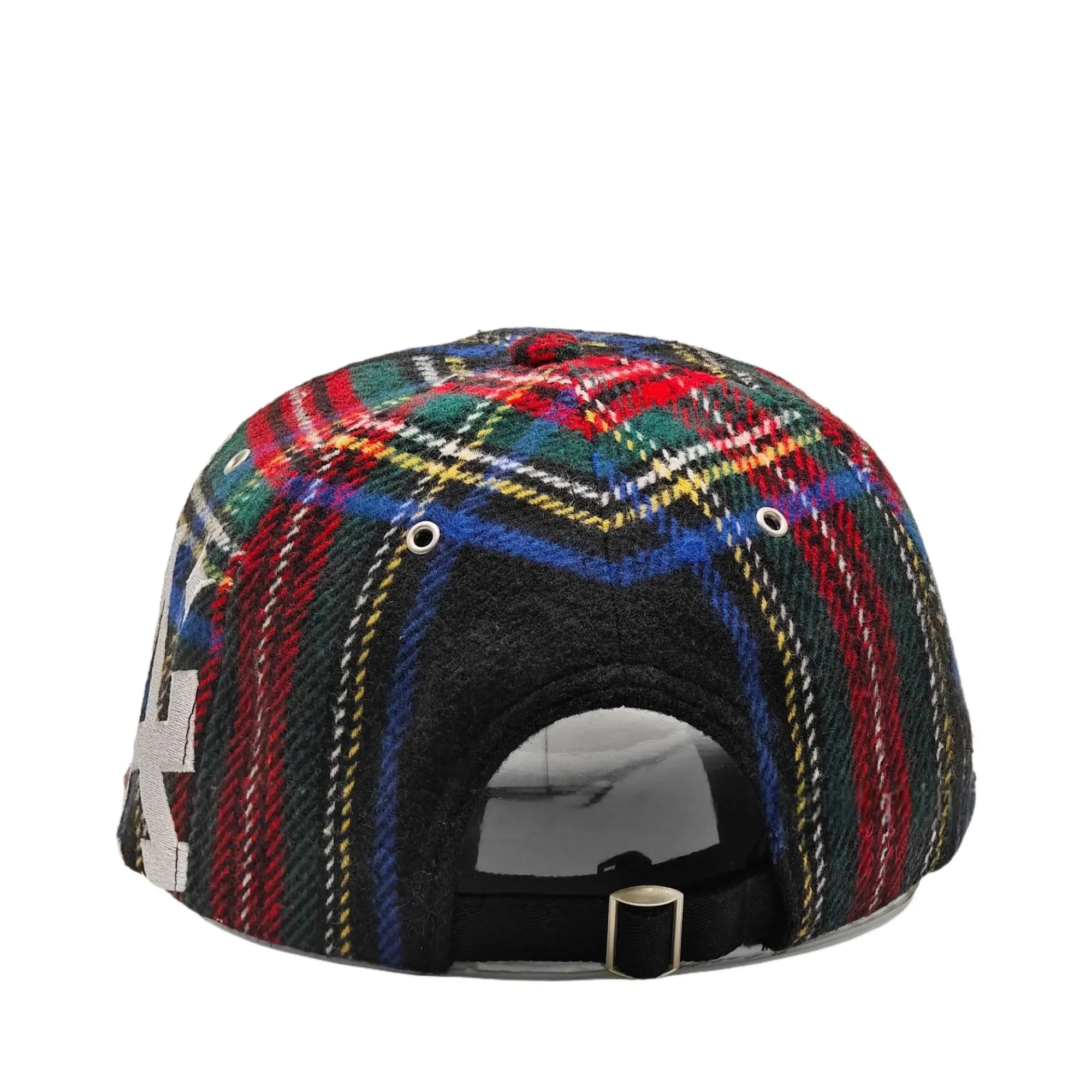 Colorful Plaid Wool Baseball Cap 5
