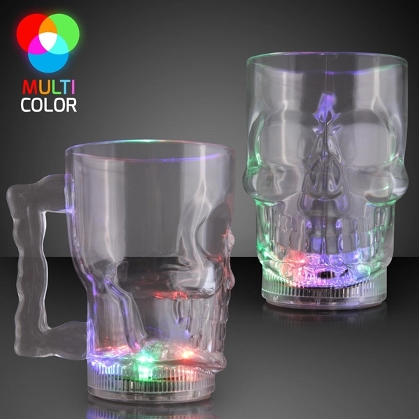 Light Up Skull Halloween Party Mug 2