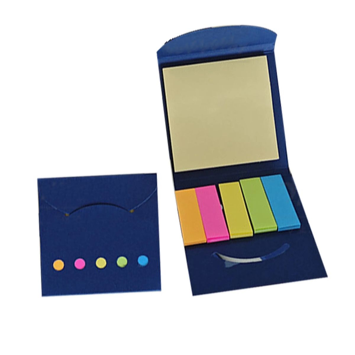 Multi-Color Sticky Note Tabs 3.15 inches with Half-Adhesive Back, Customizable 3