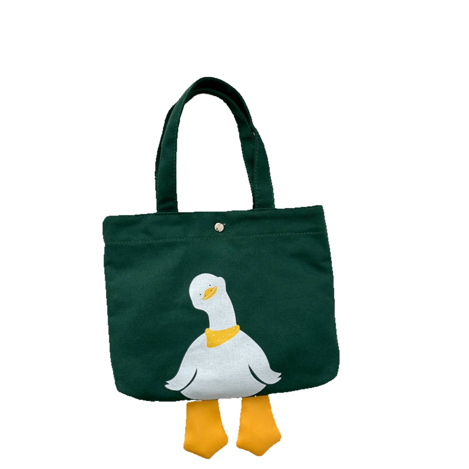 Simple Canvas Cute Duck Tote Bag 4